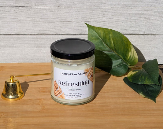 Refreshing 9 oz candle jar